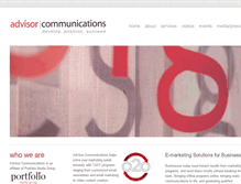 Tablet Screenshot of advisorcomm.net